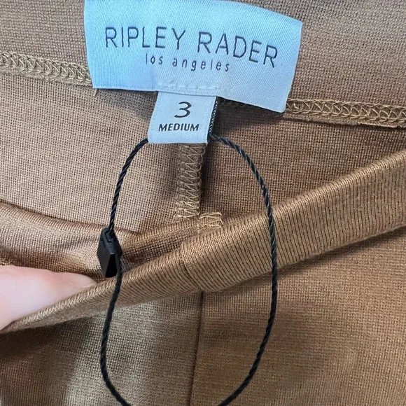 Ripley Radar Women’s Brown Knit Wide Leg Pants. Size Medium. NWOT. - Picture 3 of 6